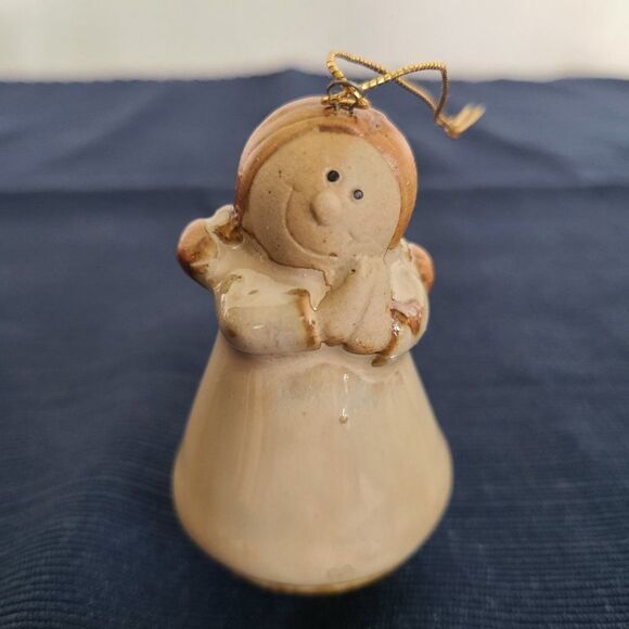 Pier 1 Ceramic Ornaments Set of 10 Pottery Art Santa Snowman Moose Bear Angel - Picture 11 of 13